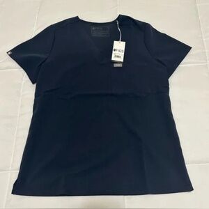 NWT FIGS Dark blue Scrub Top
